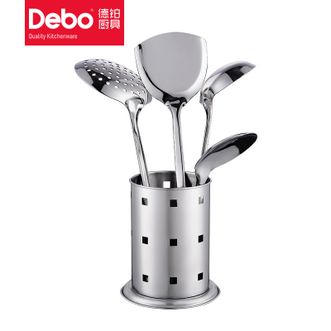 德铂（Debo）  蒙斯特厨房五件套不锈钢锅铲漏勺饭勺汤勺-DEP-131