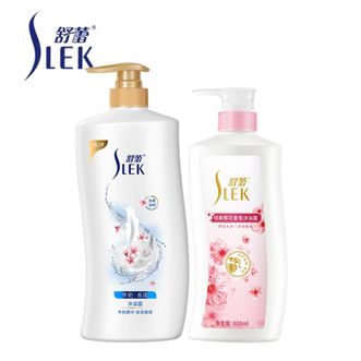 舒蕾/Slek  牛奶和樱花沐浴露套装  牛奶水润沐浴露1L+牛奶樱花沐浴露600ml