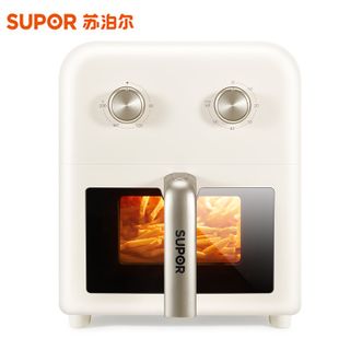 苏泊尔/Supor  ZMD安心系列 烹饪可视 乐享美味 内外金属材质 蒸汽嫩炸 1500W大火力 6.0L大容量 空气炸锅