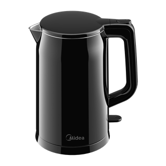 美的/Midea  电热水壶  家用1.7L食品级304不锈钢双层防烫烧水壶
