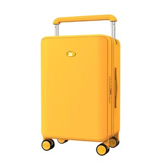 MGOB  新款高颜值宽拉杆行李箱大容量耐用登机旅行密码箱G1黄