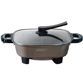 利仁 （Liven）鸳鸯锅电火锅5.5L多功能家用电煮锅电炖锅多用途锅电煎锅电热锅火锅锅DHG-556