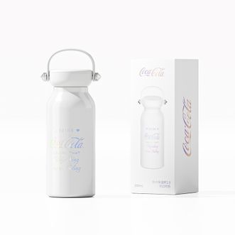 NONOO  酷卡保温杯2.0·可口可乐联名水杯潮酷保温杯316不锈钢户外运动水杯350ml    白色   NS350K4