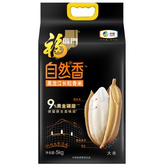 福临门  大米 自然香黑龙江长粒香米 5kg 中粮出品
