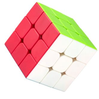 婴侍卫（BBG+）  三阶实色魔方 儿童智利解压玩具