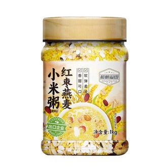 溢田YITASTE  红枣燕麦小米粥1kg 营养健康早餐粥多种杂粮科学配比