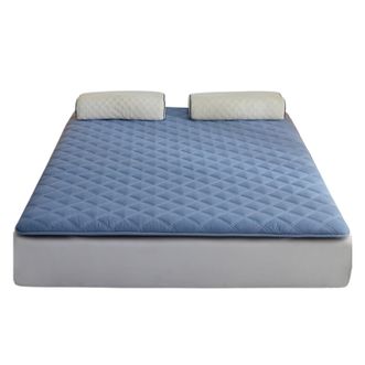 九洲鹿抑菌床垫床褥软垫子四季可折叠防滑垫1.5米双人垫被薄款JZCD172
