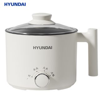 HYUNDAI  电煮锅1.5L电热锅小电锅宿舍小锅学生寝室一体泡面小火锅多功能锅