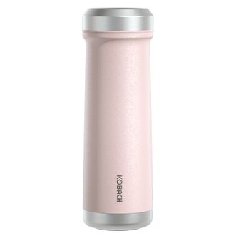 康巴赫  钛晶系列纯钛保温杯450ml容量泡茶咖啡保温保冷易清洗便携茶杯KH-B48T02浅樱粉