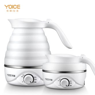优益/Yoice  食品级硅胶折叠旅行便携保温电水壶  Y-ZDH1  0.7L