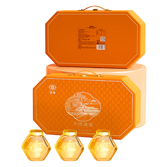宫粮蜂蜜天然蜂蜜洋槐蜂蜜礼品团购礼盒洋槐蜂蜜礼盒（洋槐花蜂蜜500g*3）