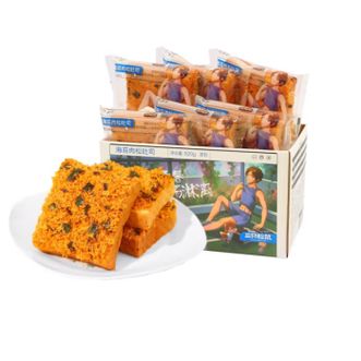 三只松鼠  海苔肉松吐司面包蛋糕点心520g整箱健康休闲零食早餐代餐 520g 【1箱】