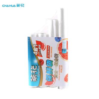茶花（CHAHUA) 保鲜袋四合一 家用经济装食品包装袋塑料袋一次性手撕密封袋 306005