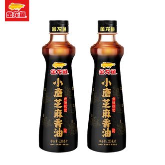 金龙鱼  小磨香油 凉拌调味烹饪火锅调味油小磨芝麻香油220mL*2瓶