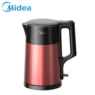美的/Midea  1.7L电热水壶双层防烫316母婴级不锈钢家用烧水壶长效保温自动断电HJ1709
