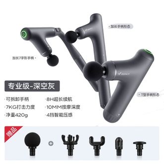 麦瑞克  长柄筋膜枪不求人肌肉深层放松按摩器肩颈腰背部全身按摩仪专业级三合一可拆卸送礼送长辈送男女友 一机三形态-按摩不求人