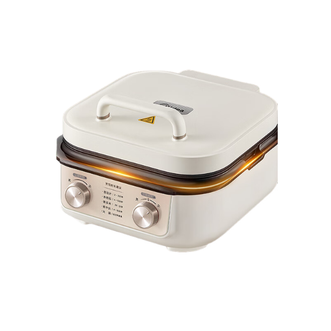 美的/Midea  电饼铛下盘可拆多功能电煎锅火锅炒锅双面加热三明治机早餐机 火力可调烙饼烤肉锅加深电饼档MC-JKE2626S