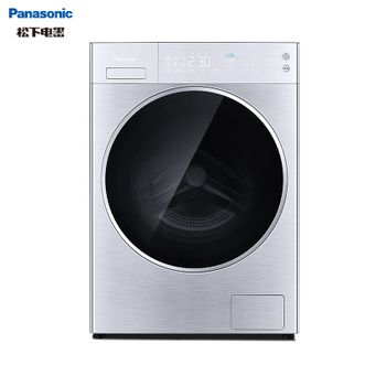 松下/Panasonic  全自动10KG滚筒洗衣机 高温除菌洗 节能轻音 XQG100-L166