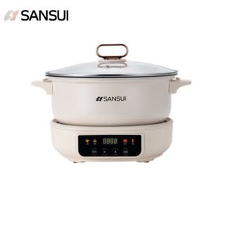 SANSUI  电火锅SHG-5342（电脑版）家用电煮锅多功能锅电热锅分体式电炒锅多用途小电锅 5L 分体电火锅