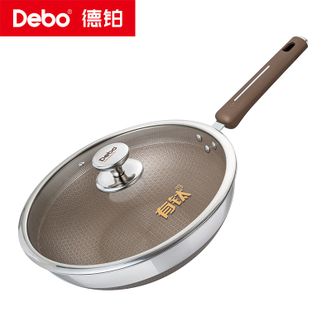 Debo  德铂乔治有钛蜂窝炒锅燃气灶电磁炉通用30cm
