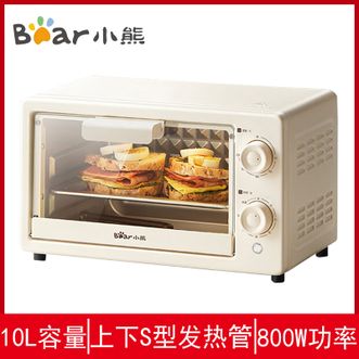 小熊/Bear  电烤箱  10L 迷你容量S型发热管 定时控温旋钮操控 DKX-F10N3