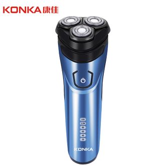 康佳/Konka  男士电动剃须刀干湿双剃升级版智能电量显示刮胡刀一小时快充