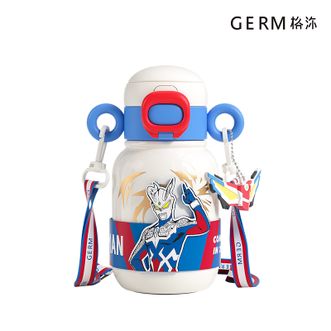  格沵/germ  奥特曼系列超能保温杯 赛罗 贝塔白500ml 儿童保温杯 大容量食品级 水杯 GM136B35129