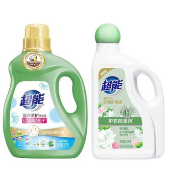 超能 洗衣液3kg+风铃草护理液2.5kg 超能 洗衣液3kg+风铃草护理液2.5kg