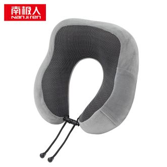 南极人（Nanjiren）  驼峰U型枕记忆棉枕 灰色