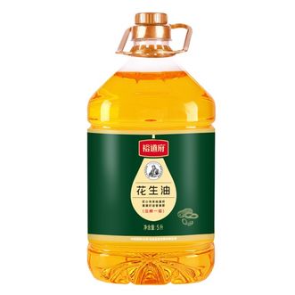 裕道府  压榨一级花生油5L*1桶家庭炒菜