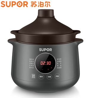 苏泊尔/Supor  电炖锅  4L多功能电炖盅 可预约炖汤锅 热水快炖煲汤锅 煮粥锅 优质紫陶内胆 DG40YC36