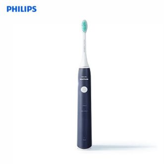 飞利浦/Philips  电动牙刷2种模式洁齿护龈柔力软毛牙刷 HX2431/06 深蓝色