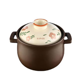 苏泊尔(SUPOR)   陶瓷锅 砂锅陶瓷煲 大容量6L汤炖锅煲汤海鲜粥养生煲仔饭 汤煲6-8人适用
