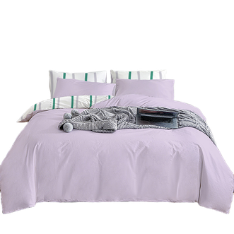 无印良品  全棉抗菌四件套-晚安条纹