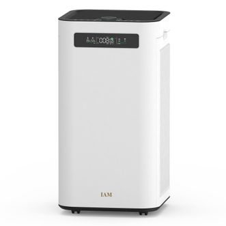 IAM  消毒空气净化器除甲醛雾霾细菌过敏源家用负离子甲醛数值显示 炭魔方3年长效分解甲醛KJ800FM8 Pro