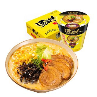 统一  汤达人酸酸辣辣豚骨面杯面90g*12杯方便面泡面速食