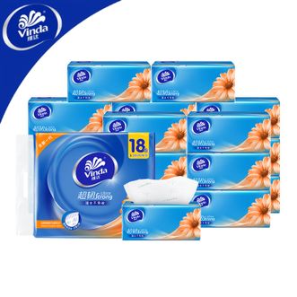 维达  超韧抽纸3层110抽18包S码家庭装 餐巾纸面巾纸卫生纸