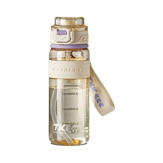 TKK  大容量健身水壶耐高温ppsu塑料茶杯便携杯子 超越运动水杯 轻云紫 800ml TKK-1031