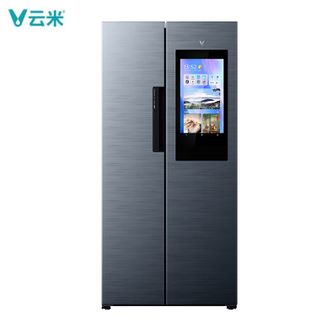 云米（VIOMI）21Face2大容量525L对开门冰箱双变频节能低噪音风冷无霜纤薄21英寸大屏冰箱BCD-525WMLA(U1)