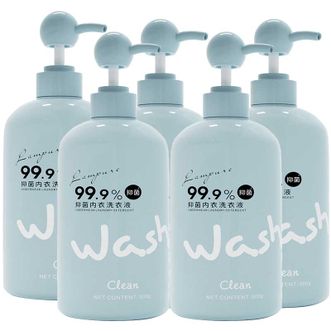 蓝漂  500ml*5瓶家用内衣专用洗衣液一瓶装500g抑菌除螨清洁剂