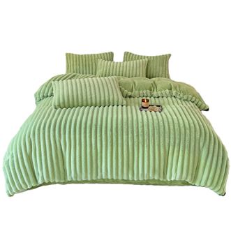 好眠好梦  冬日保暖奶兔绒牛奶绒床上用品四件套 SX-5JT2009