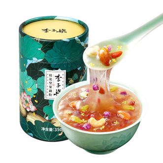 李子柒  桂花坚果藕粉350g*2罐营养早餐冲泡代餐食品装懒人冲饮2罐