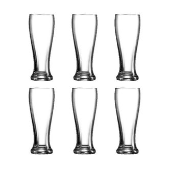 乐美雅（Luminarc）  布朗啤酒杯6只装  V4349  钠钙玻璃