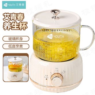艾青春（AIYOUTH）  多功能养生壶迷你办公室煮茶器家用小型花茶壶玻璃电炖杯