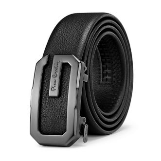 皮尔卡丹/Pierre Cardin  男士皮带真皮腰带高端内扣内穿式裤带W43866071-2BA（115cm）