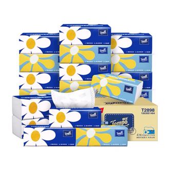 得宝（Tempo）软抽纸巾 Mini系列4层加厚 80抽*18包抽纸
