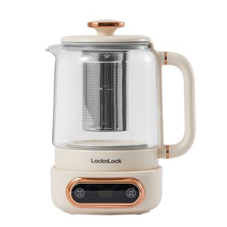 乐扣乐扣/LocknLock  液体加热器 办公室煮茶器 家用玻璃养生杯烧水壶 多功能电水壶 800ML-白色（含茶漏） EJK3925WHT