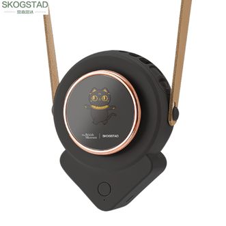 SKOGSTAD  思嘉思达 大英联名-佩戴智能风扇无线挂脖风扇挂脖子式小风扇户外运动小电扇 桌面风扇手持风扇迷你小电风扇夏天降温神器便携随身充电小电扇SKD-F1013（安德森猫）黑色