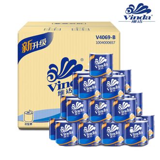 维达(Vinda) 蓝色经典3层140g卫生纸*27卷  (整箱销售)