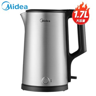 美的/Midea  电热水壶  家用烧水壶恒温水壶双钢自动断电保温一体 1.7L大容量  MK-PJ17A06
